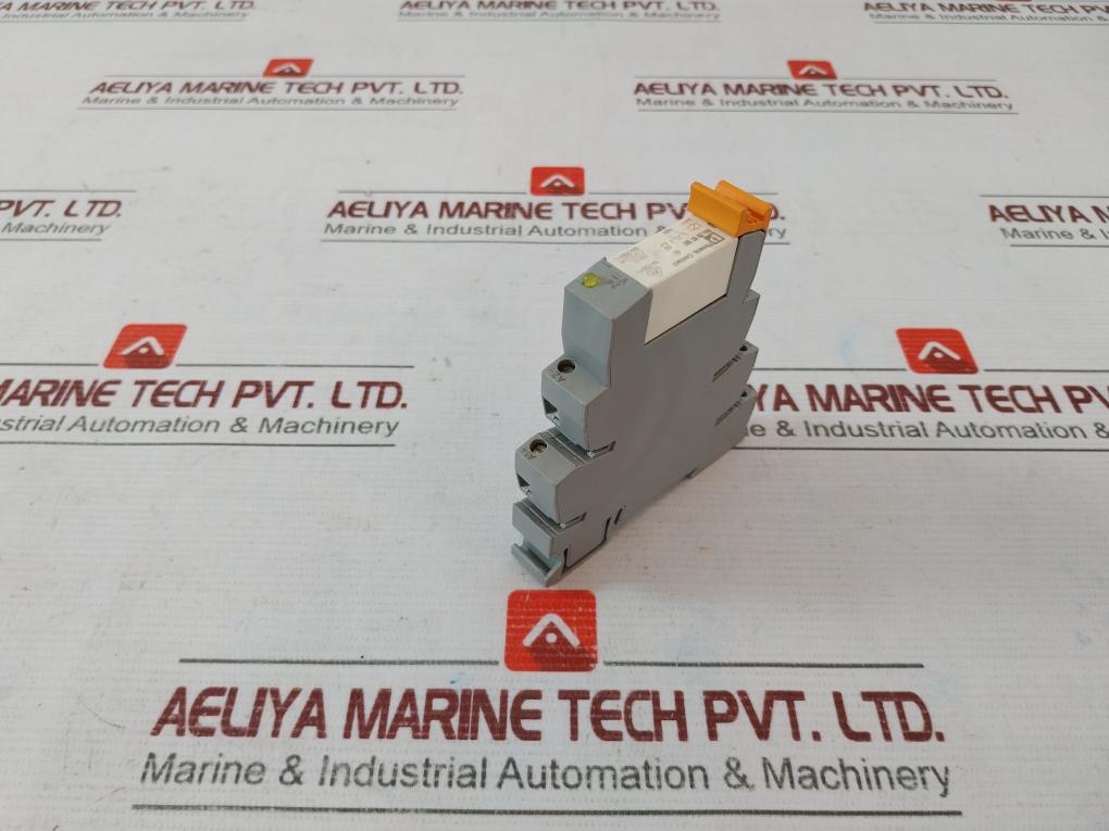 Lot Of 4X Phoenix Contact Plc-bsc-24Dc/21-21 Interface Relay Din Rail Mount