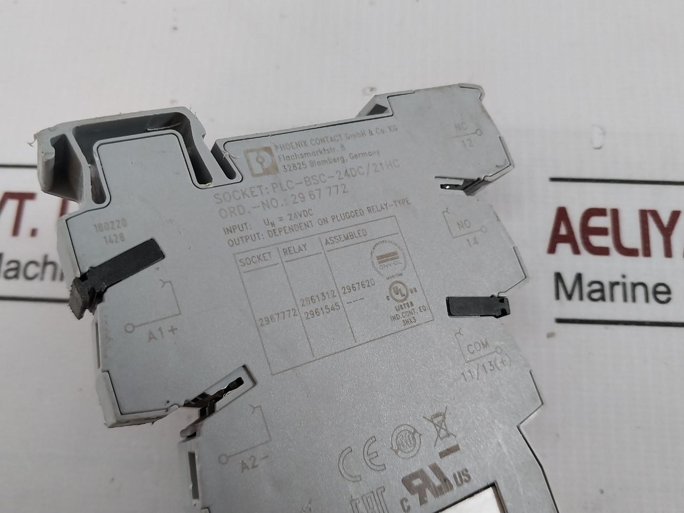 Phoenix Contact Plc-bsc-24Dc/21Hc Relay Base Terminal Block 16A/250V