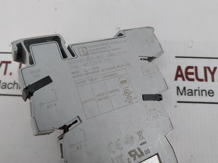 Phoenix Contact Plc-bsc-24Dc/21Hc Relay Base Terminal Block 16A/250V