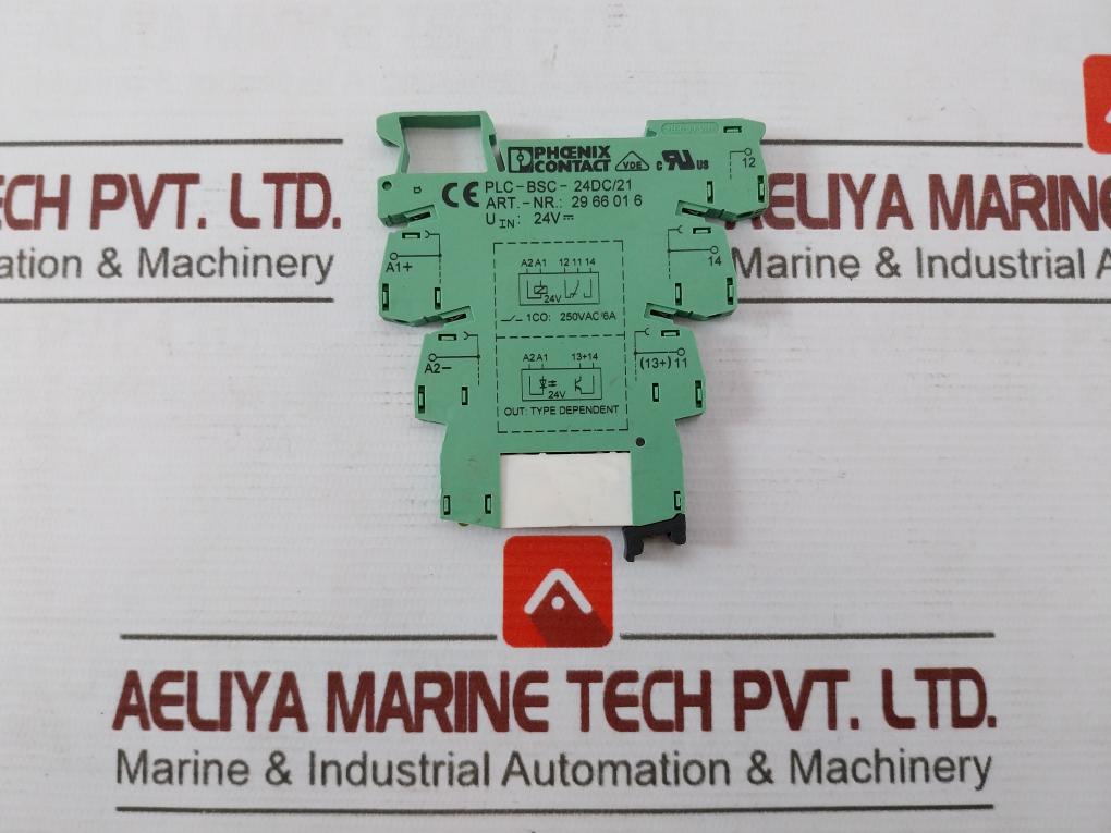 Phoenix Contact Plc-bsc-24Dc/21 Relay Base 24V 5A/250V 6A