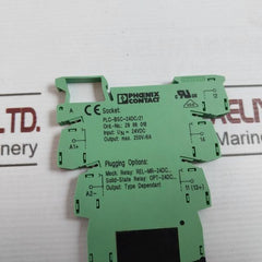 Phoenix Contact Plc-bsc-24Dc/21 Relay Base 2966016 24Vdc 250V/6A 2A/24V Dc