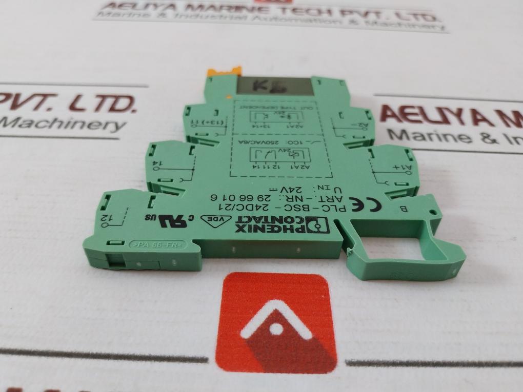 Phoenix Contact Plc-bsc-24Dc/21 Relay Base 6A 277Vac Ape30024
