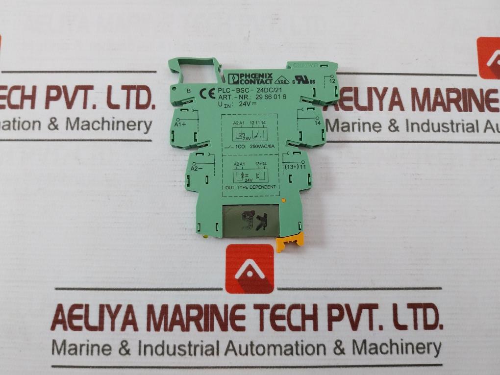 Phoenix Contact Plc-bsc-24Dc/21 Relay Base 6A 277Vac Ape30024