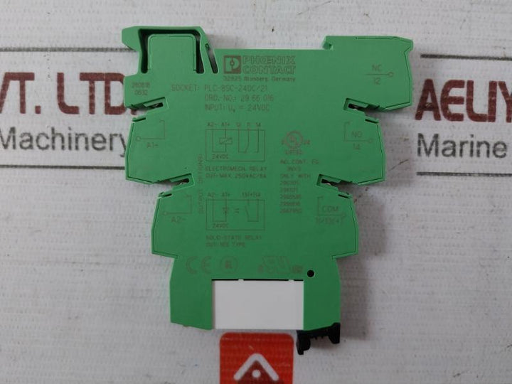 Phoenix Contact Plc-bsc-24Dc/21 Relay Base With Socket 250Vac/6A 2961121 24V