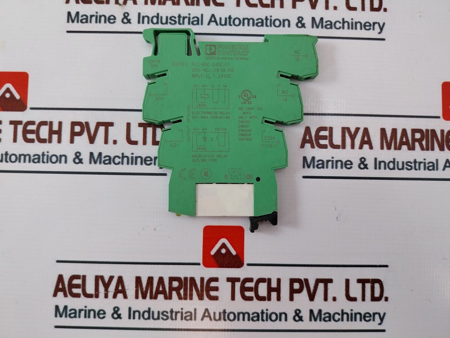 Phoenix Contact Plc-bsc-24Dc/21 Relay With Socket 24V