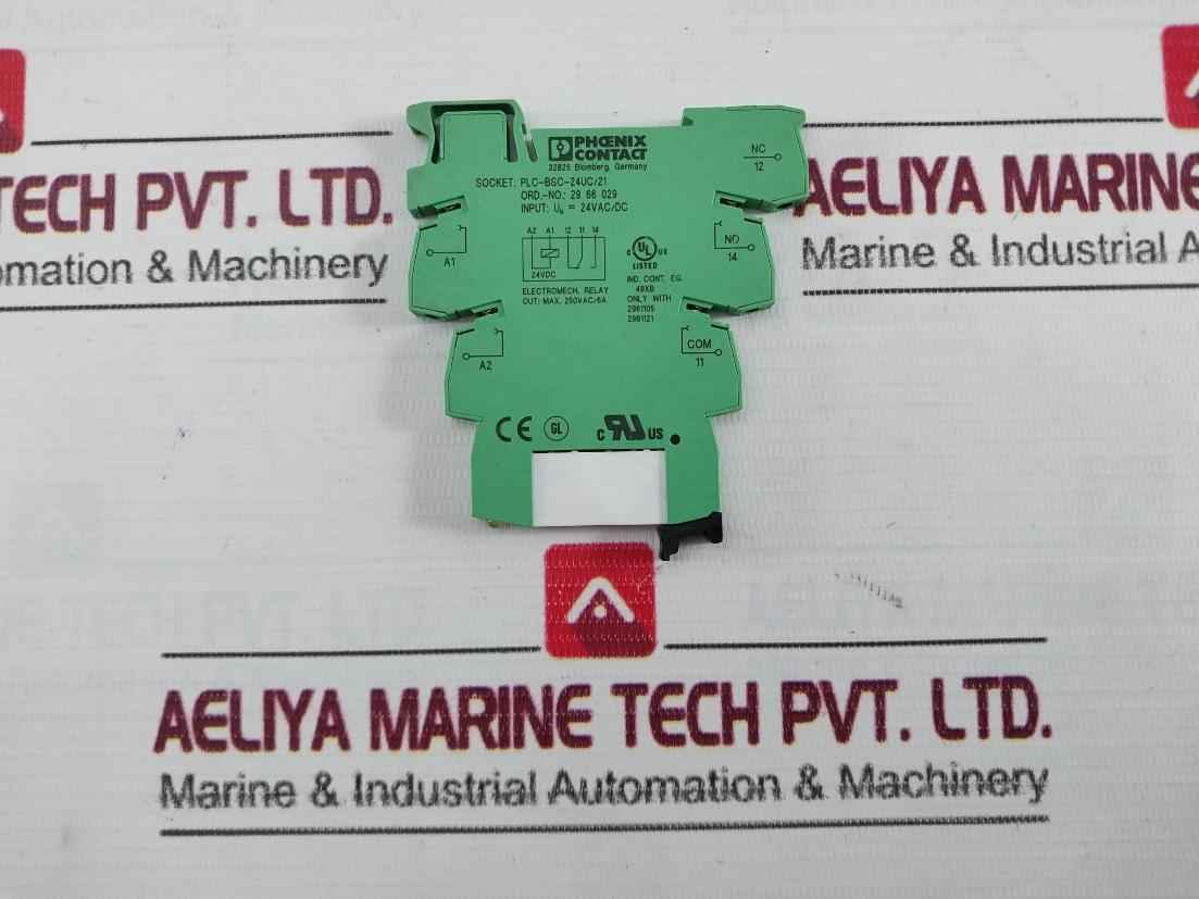 Phoenix Contact Plc-bsc-24Uc/21 Programmable Logic Controllers Max 250Vac/6A 24V