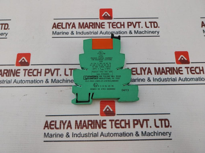 Phoenix Contact Plc-rsc-24Dc/21-21Atex, 2980461 Interface Relay Module