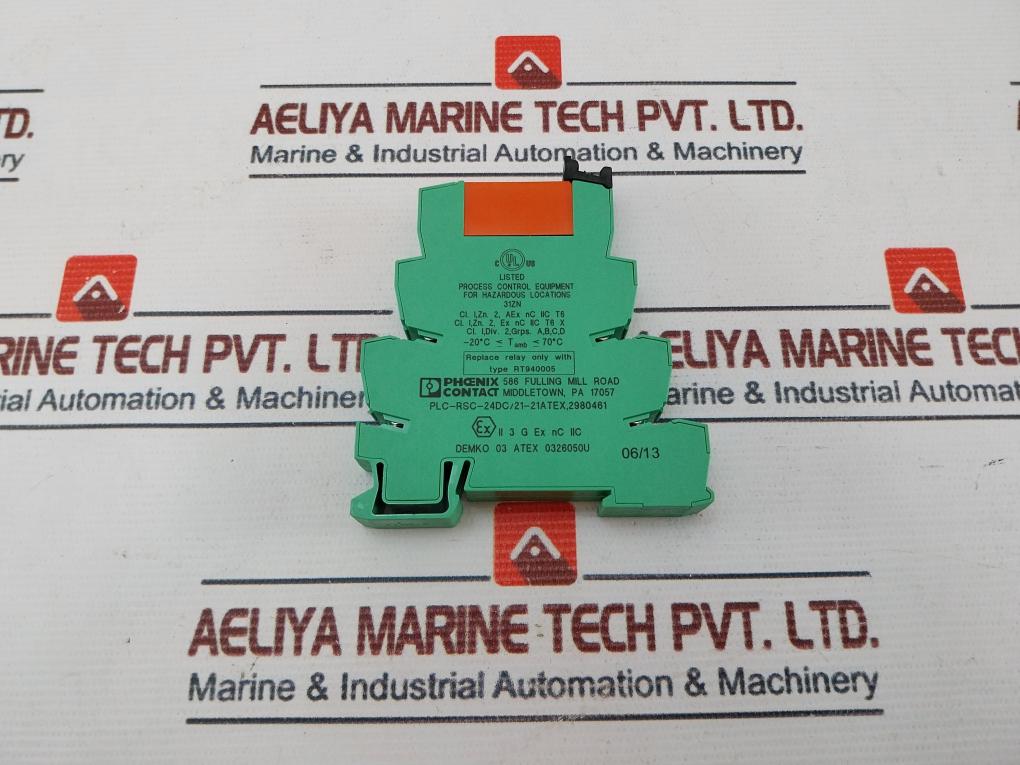 Phoenix Contact Plc-rsc-24Dc/21-21Atex,2980461 Interface Relay Module 250Vac