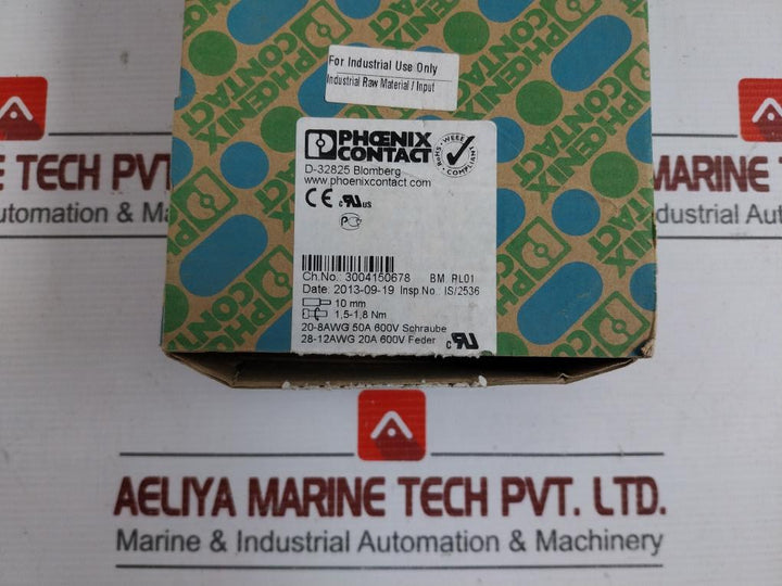 Phoenix Contact Potential Collective Terminal Stu 10/4 X 2,5 (1 Box=50 Pcs)