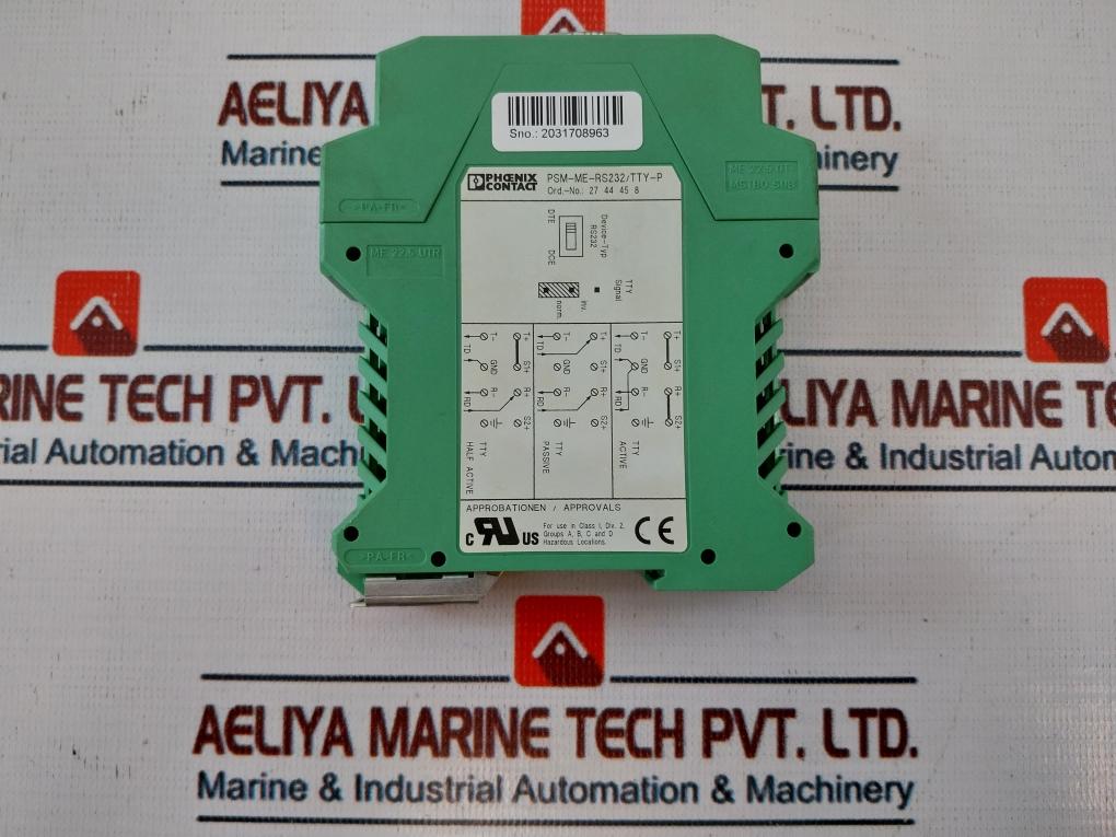 Phoenix Contact Psm-me-rs232/tty-p Interface Converter Used