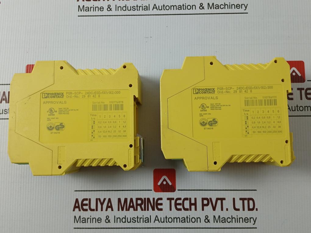Phoenix Contact Psr-scp-24Dc/Esd/5X1/1X2/300 Safety Relay Et 04218