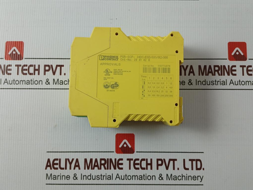 Phoenix Contact Psr-scp-24Dc/Esd/5X1/1X2/300 Safety Relay Et 04218