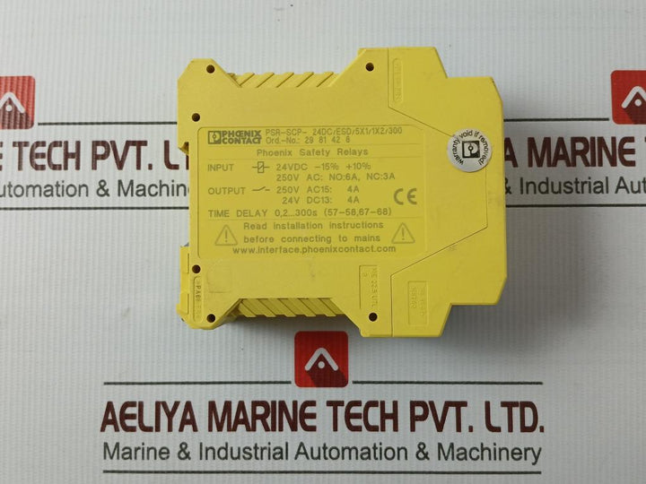 Phoenix Contact Psr-scp-24Dc/Esd/5X1/1X2/300 Safety Relay Et 04218