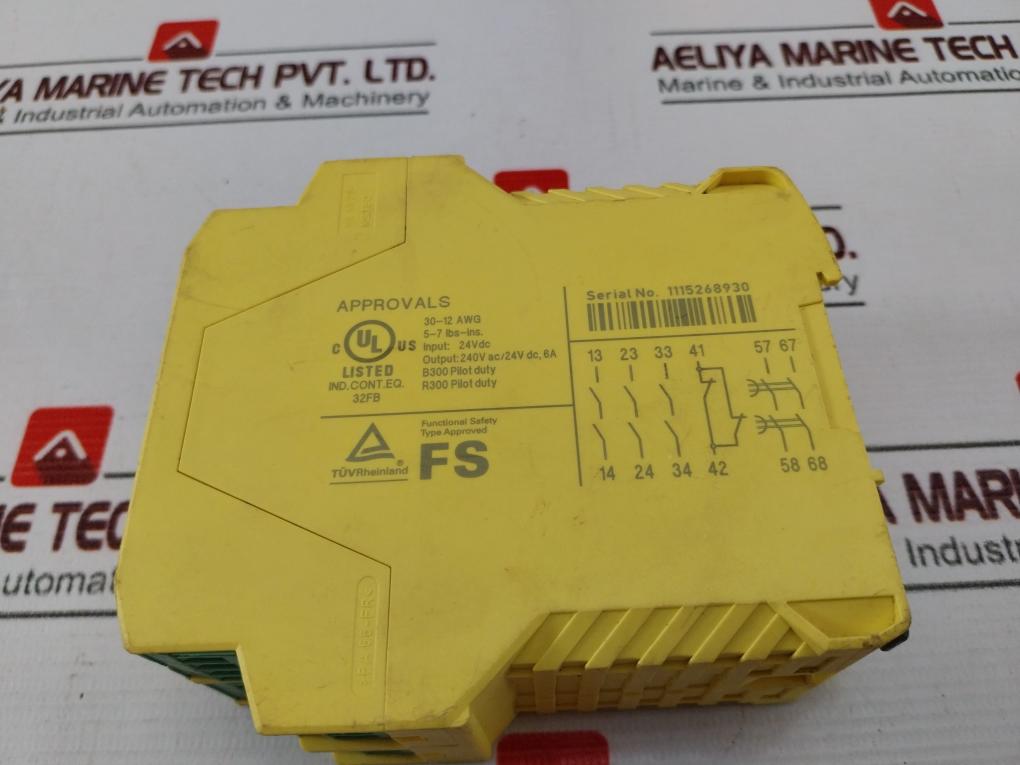 Phoenix Contact Psr-scp-24Dc/Esd/5X1/1X2/T3 Safety Relay 240V Ac/24V Dc 6A