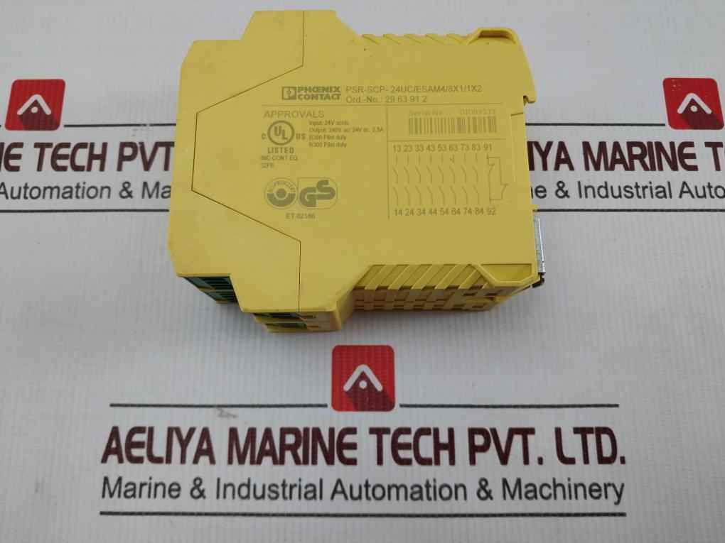 Phoenix Contact Psr-scp-24uc/esam4/8x1/1x2 Safety Relays 24v Ac/dc