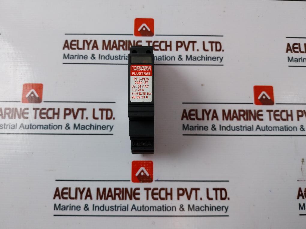 Phoenix Contact Pt 2-pe/S 24Ac-st Surge Protection Device