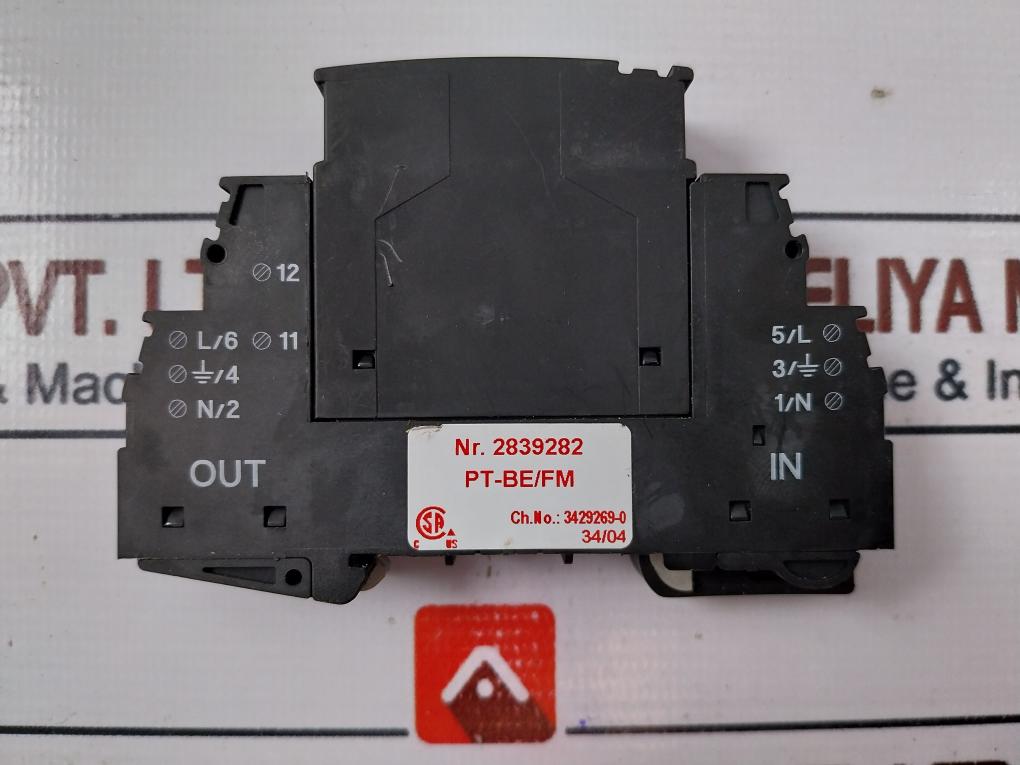 Phoenix Contact Pt 2-pe/S 24Ac-st Surge Protection Device