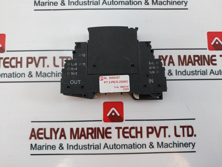 Phoenix Contact PT 2-PE/S Surge Protection Plug PT 2-PE/S-230AC