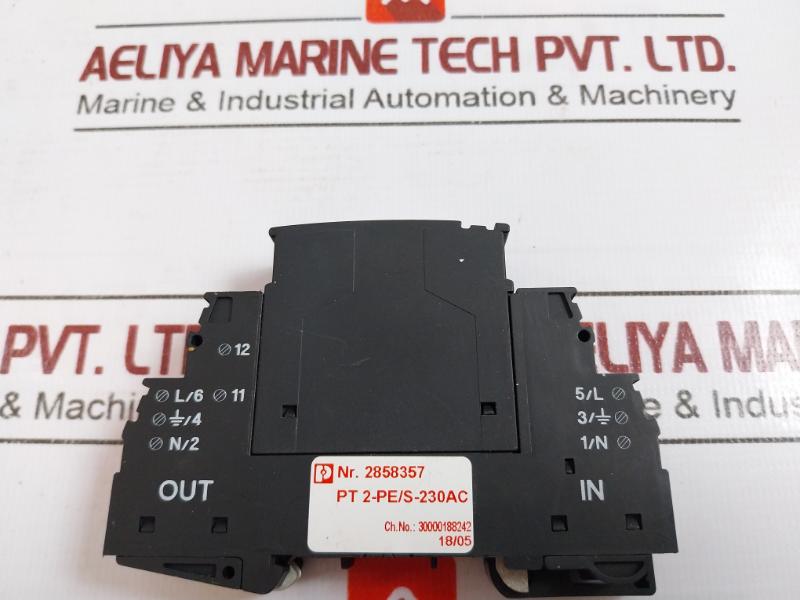Phoenix Contact Pt 2-pe/s Surge Protection Plug 230v Ac 6kv