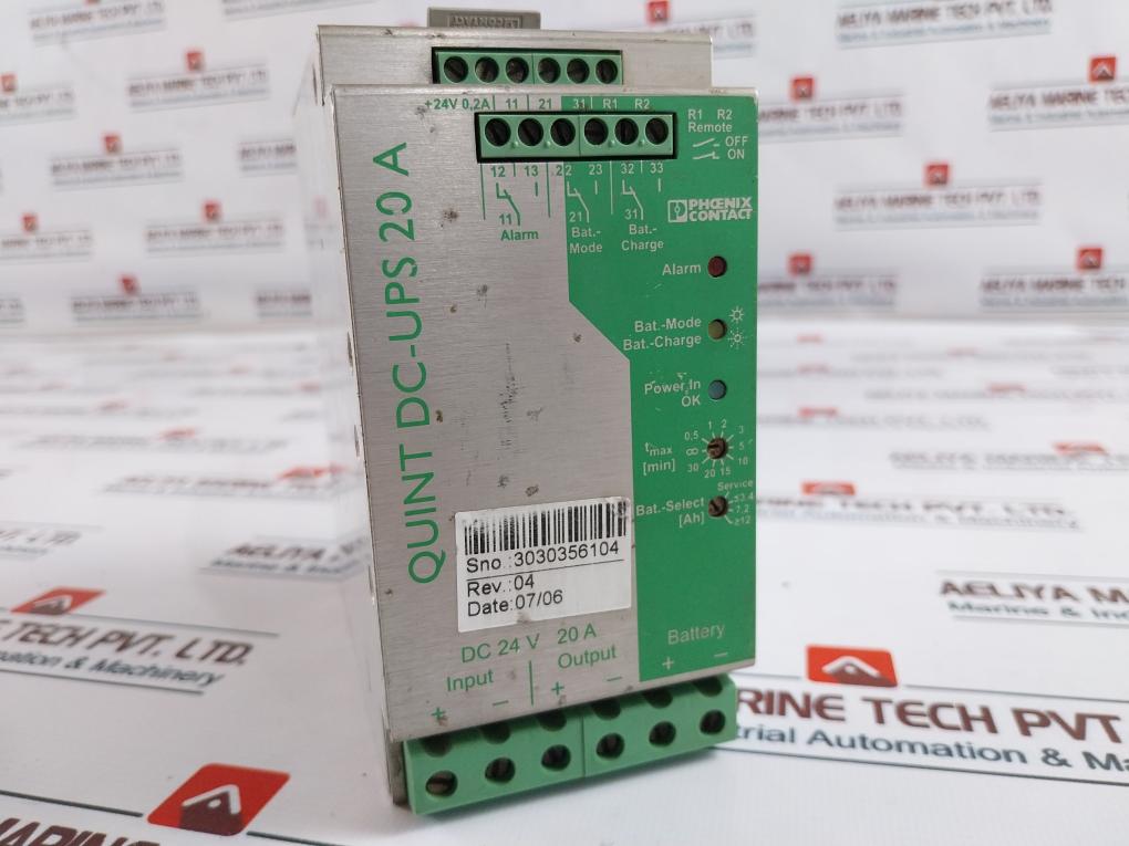 Phoenix Contact Quint-dc-ups/24Dc/20 Uninterruptible Power Supply
