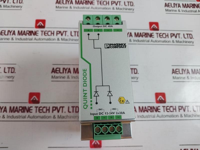Phoenix Contact Quint-diode/12-24DC/2X20/1X40 DIN Rail Diode Module DC12-24V 2X2