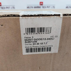 Phoenix Contact Quint-diode/12-24DC/2X20/1X40 DIN Rail Diode Module DC12-24V 2X2