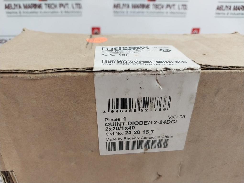 Phoenix Contact Quint-diode/12-24Dc/2X20/1X40 Din Rail Redundancy Diode Module