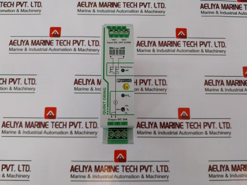 Phoenix Contact Quint-oring/24dc/2x10/1x20 Redundancy Power Supply Module 24v Dc