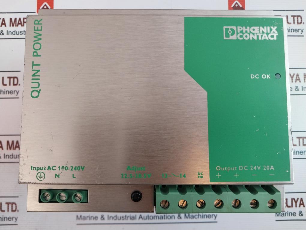 Phoenix Contact Quint-ps-100-240Ac/24Dc/20A Power Supply 2938620