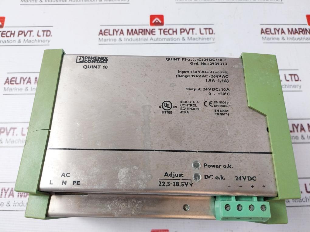 Phoenix Contact Quint-ps-230Ac/24Dc/10/F Power Supply 2939373