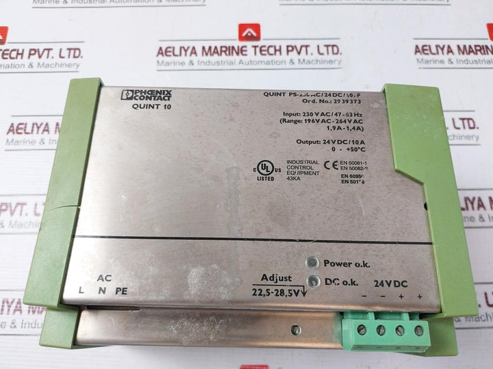 Phoenix Contact Quint-ps-230Ac/24Dc/10/F Power Supply 2939373