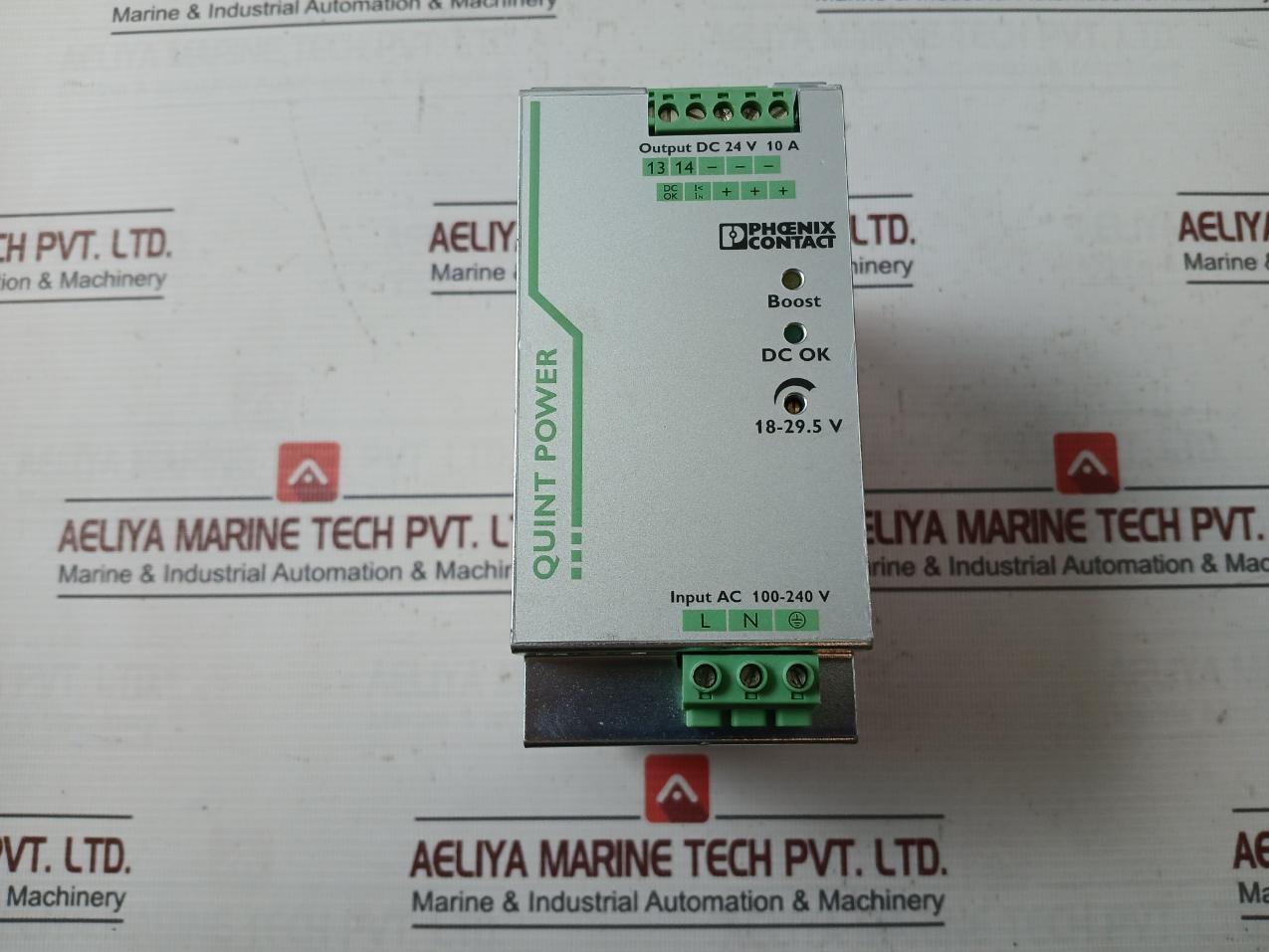 Phoenix Contact Quint-ps/1Ac/24Dc/10 Switching Power Supply 50-60Hz A Rev.07