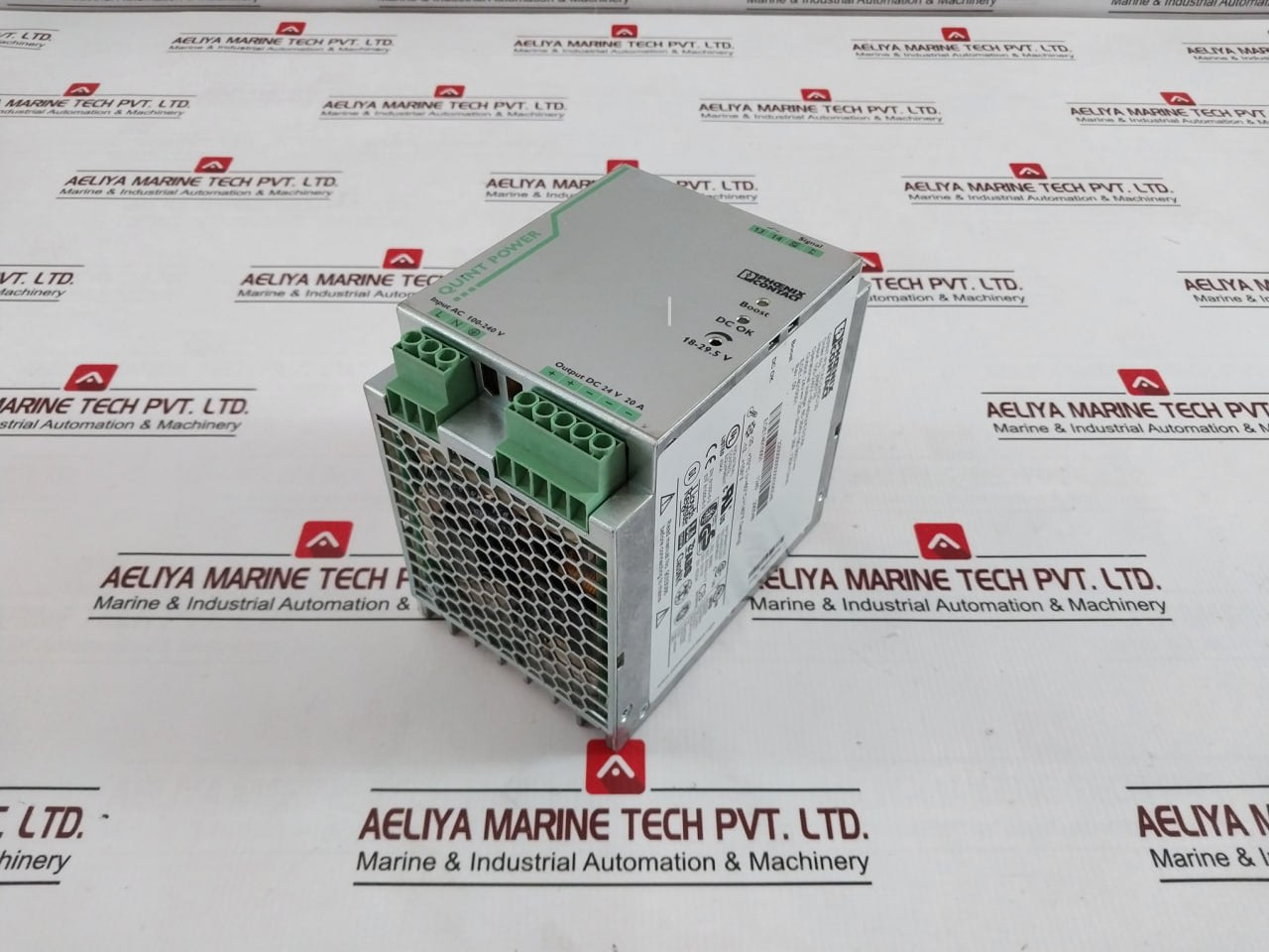 Phoenix Contact Quint-ps/1Ac/24Dc/20 Power Supply 100-240V/50-60Hz/6.0-2.6A
