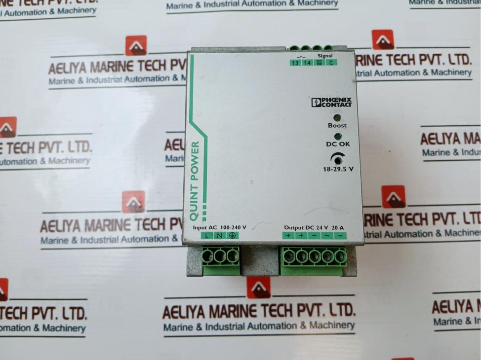 Phoenix Contact QUINT-PS/1AC/24DC/20 Power Supply Unit Rev 09