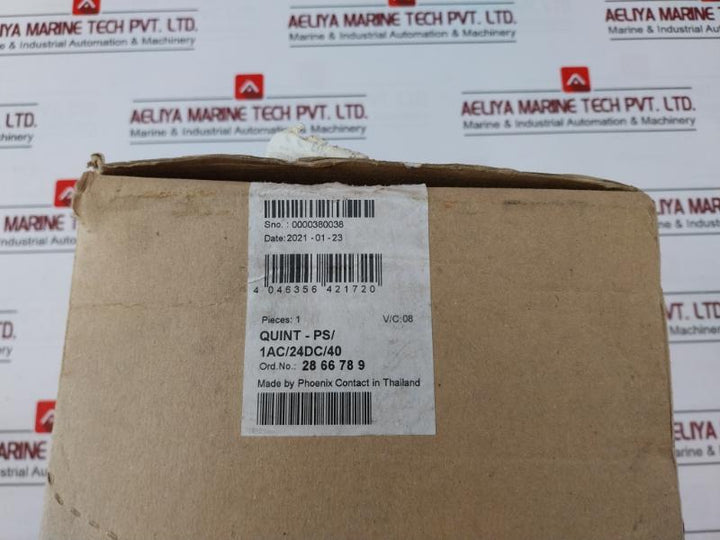 Phoenix Contact Quint-ps/1Ac/24Dc/40 Power Supply Unit, 2866789
