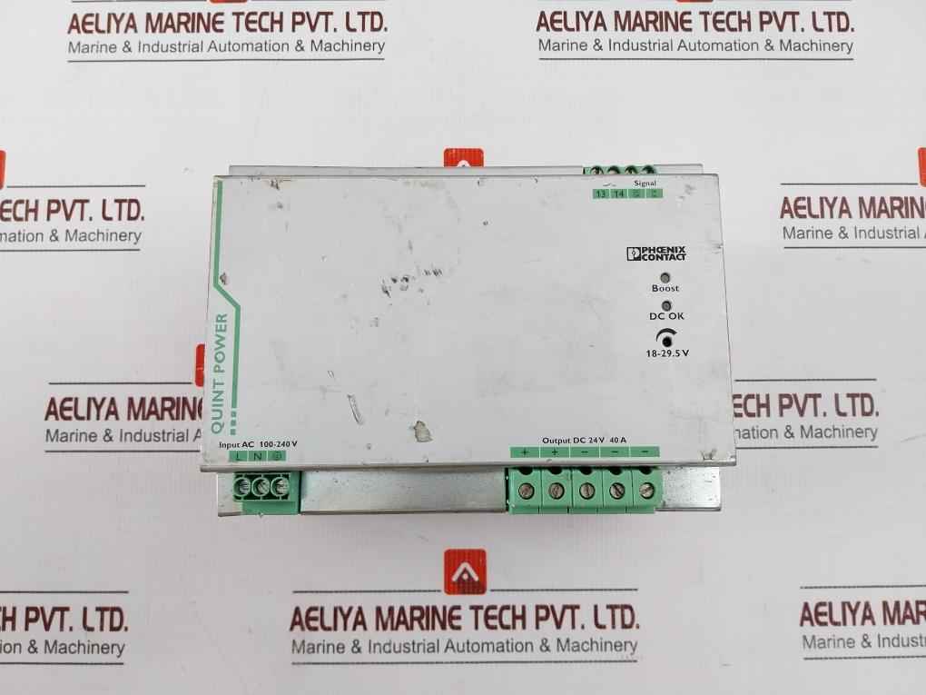 Phoenix Contact Quint-ps/1Ac/24Dc/40 Switch Mode Din Rail Power Supply