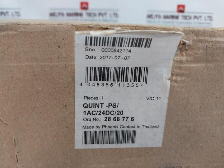 Phoenix Contact Quint-ps/1Ac/24Dc/20 Power Supply Unit 2866776 100-240V/50-60Hz