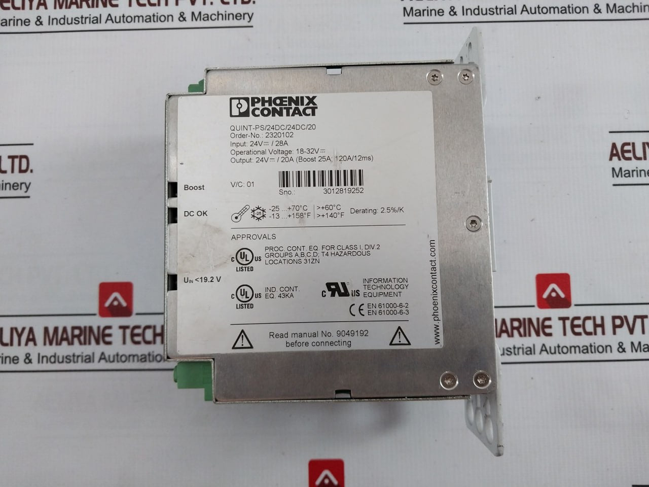 Phoenix Contact Quint-ps/24Dc/24Dc/20 Dc/Dc Converter 18-32V--- 2938235