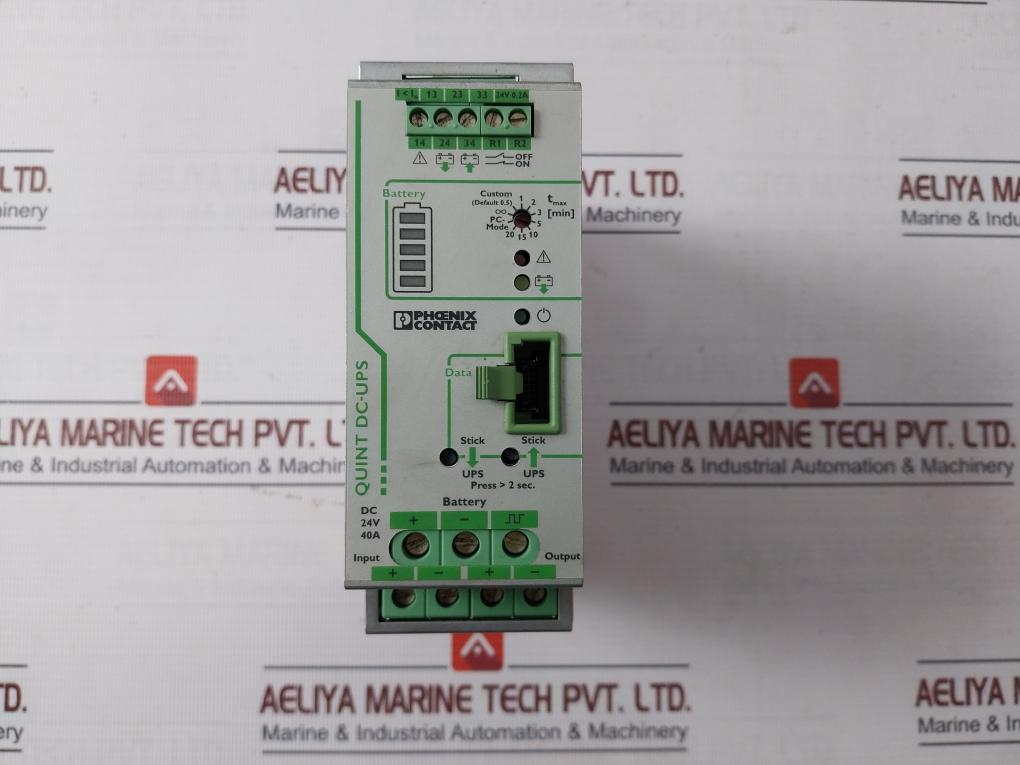 Phoenix Contact Quint-ups/24Dc/24Dc/40 Ups Power Supply 24V 40A 18-30Vdc Input