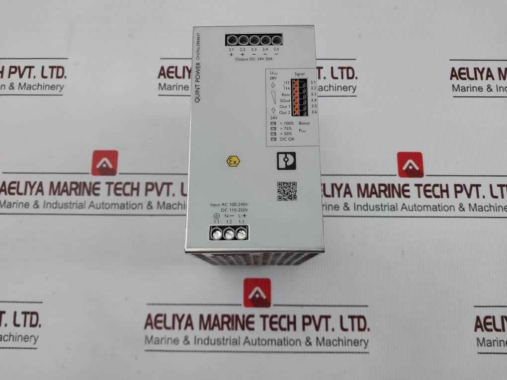 Phoenix Contact Quint4-ps/1Ac/24Dc/20/+ Power Supply 100-240V Ac/50-60Hz