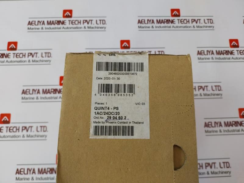 Phoenix Contact Quint4-ps/1ac/24dc/20 Power Supply Unit, 24v Dc, 20a