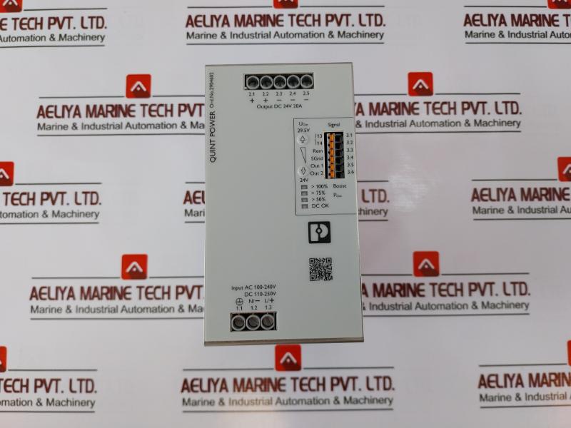 Phoenix Contact Quint4-ps/1ac/24dc/20 Power Supply Unit, 24v Dc, 20a