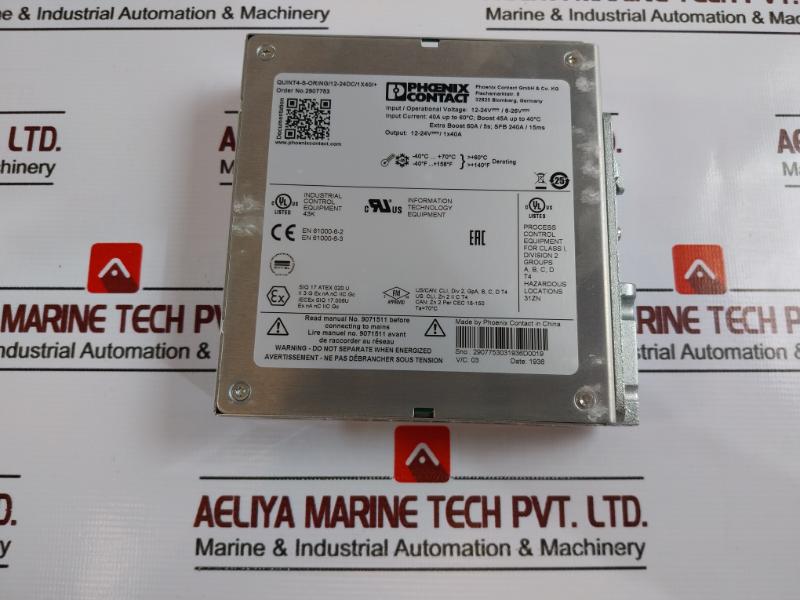 Phoenix Contact Quint4-s-oring/12-24Dc/1X40/+ Power Supply Unit