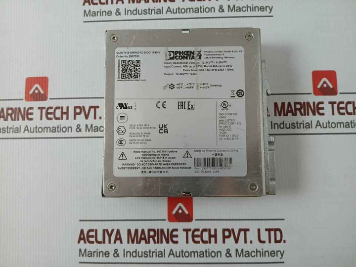 Phoenix Contact Quint4-s-oring/12-24Dc/1X40/+ Redundancy Module 12-24V/8-26V