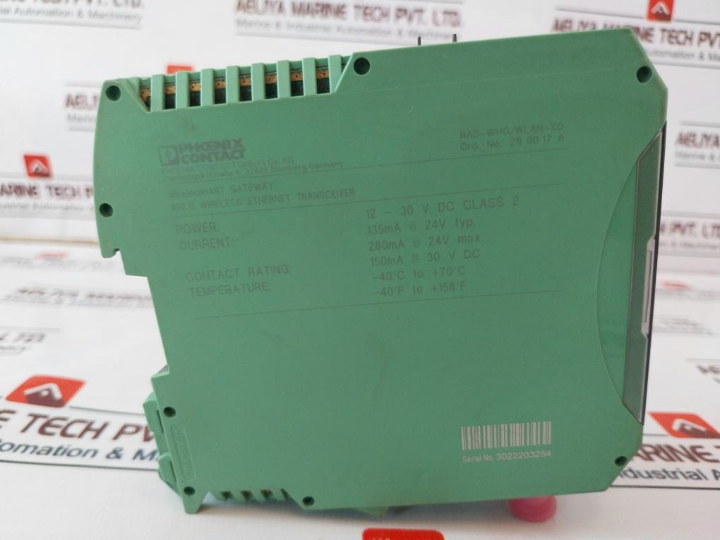 Phoenix Contact Rad-whg/wlan-xd Wireless Ethernet Transceiver 12-30v