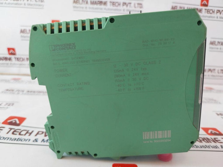 Phoenix Contact Rad-whg/wlan-xd Wireless Ethernet Transceiver 12-30v