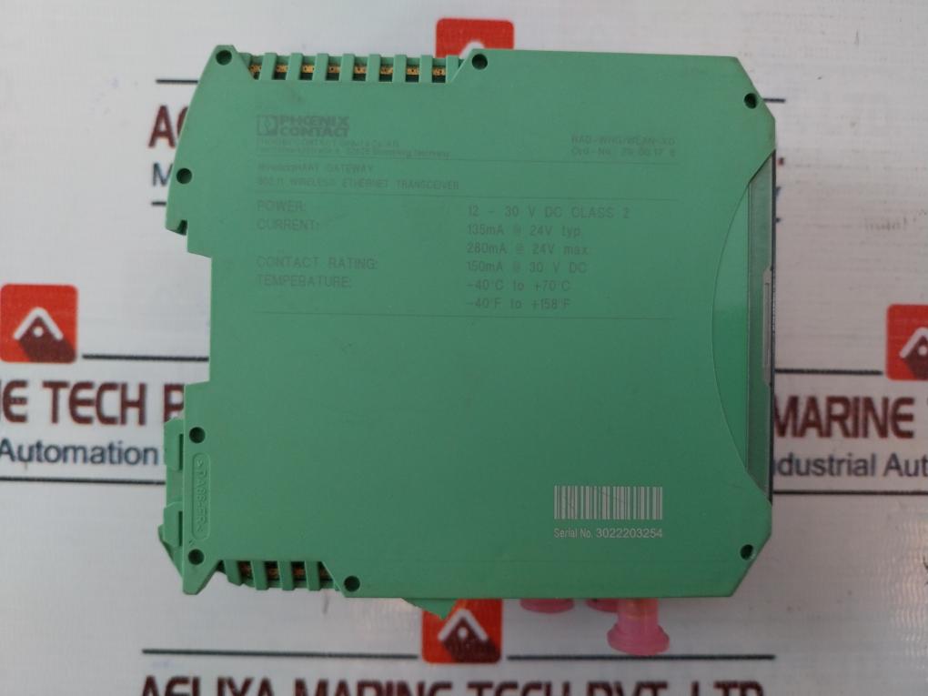 Phoenix Contact Rad-whg/wlan-xd Wireless Ethernet Transceiver 12-30v