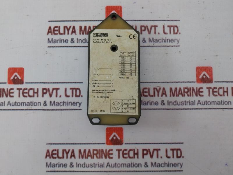 Phoenix Contact Sacb-4/ 8-c Sco P Standard Distribution Box Ov-120V Ac/Dc