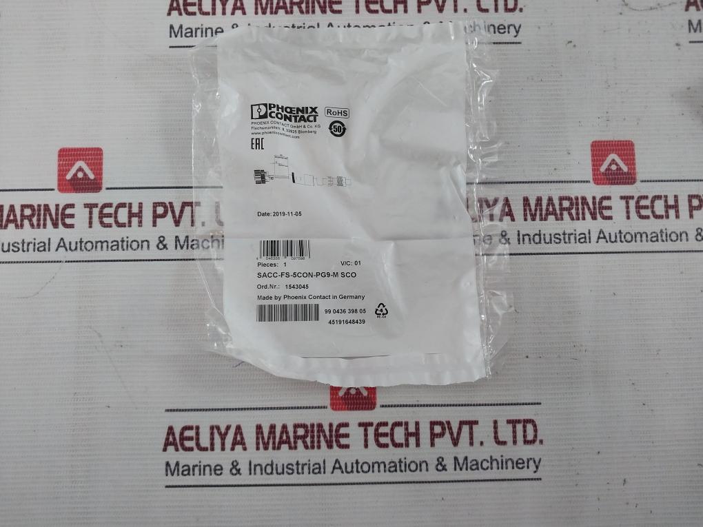 Phoenix Contact Sacc-fs-5Con-pg9-m Sco Circular Connector