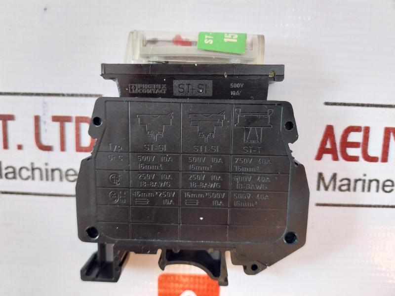 Phoenix Contact St-siled 24 Plug-in Fuse 15-30v 500v 10a 16mm2 250v 10a,18-8 Awg